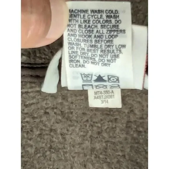 Avalanche Men's Full Zip Fleece Jacket Brown Zip Pockets Medium Chore Walking - Picture 5 of 9